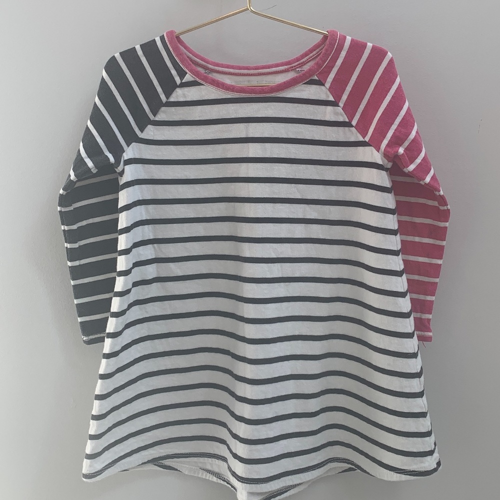 Tucker + Tate Ivory Egret Multi Stripe Dress [2T]